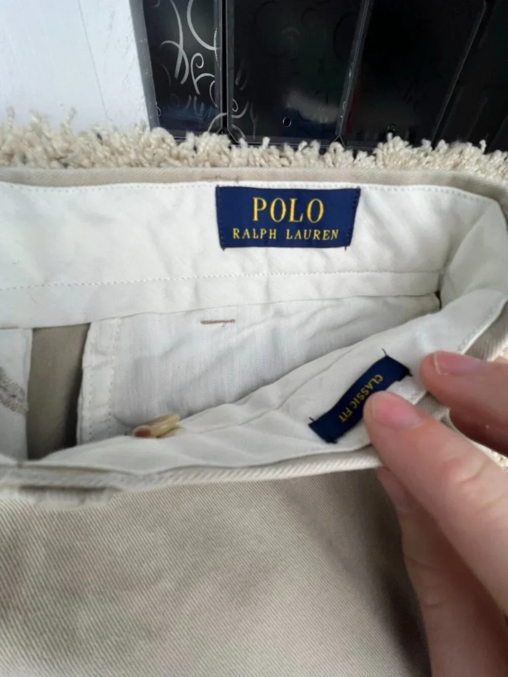 Polo Ralph Lauren 34x34 Khaki Flat Front Classic Fit Chino Pants Church BBQ